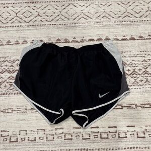 Women's Black and Gray Athletic Shorts